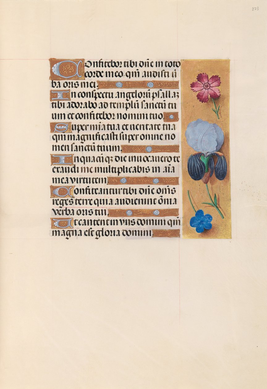 Stundenbuch der Königin Isabella der Katholischen, Königin von Spanien: Fol. 223r, um 1500 von Master of the First Prayerbook of Maximillian