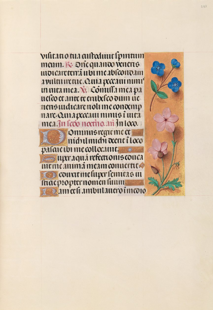 Stundenbuch der Königin Isabella der Katholischen, Königin von Spanien: Fol. 233r von Master of the First Prayerbook of Maximillian