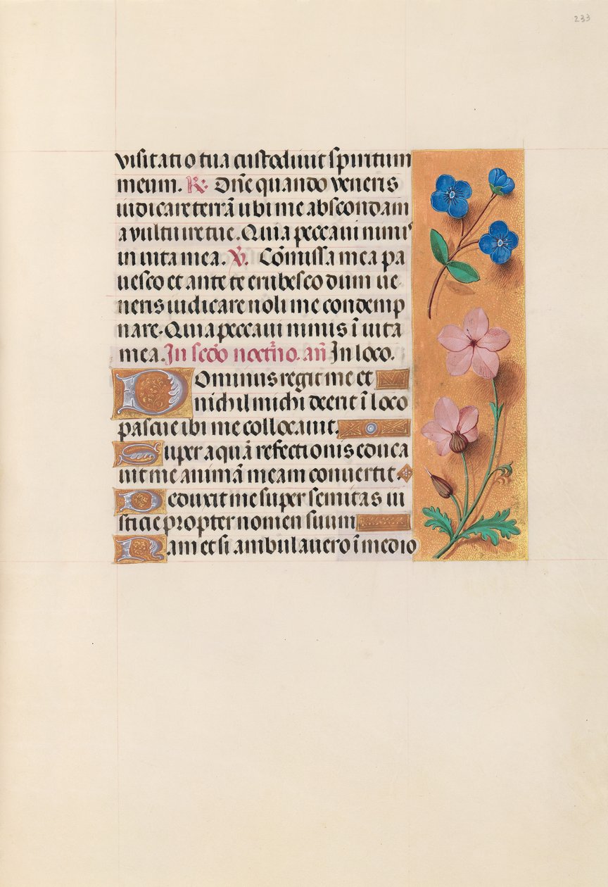 Stundenbuch der Königin Isabella der Katholischen, Königin von Spanien: Fol. 233r, ca. 1500 von Master of the First Prayerbook of Maximillian