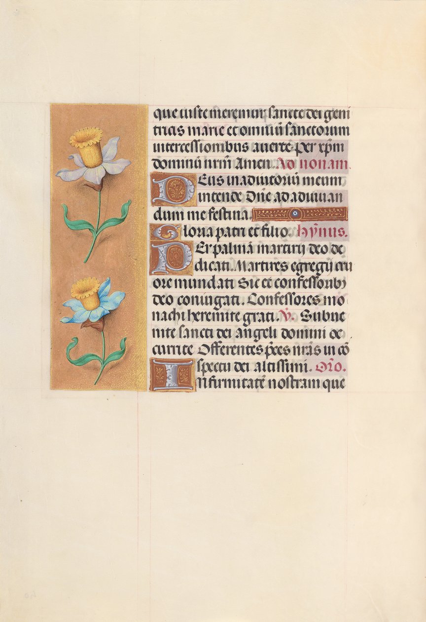 Stunden der Königin Isabella der Katholischen, Königin von Spanien: Fol. 40v, um 1500 von Master of the First Prayerbook of Maximillian