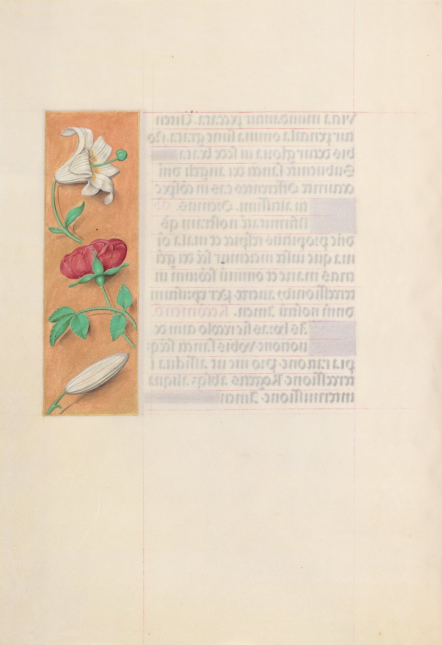 Stundenbuch der Königin Isabella der Katholischen, Königin von Spanien: Fol. 42v, um 1500 von Master of the First Prayerbook of Maximillian