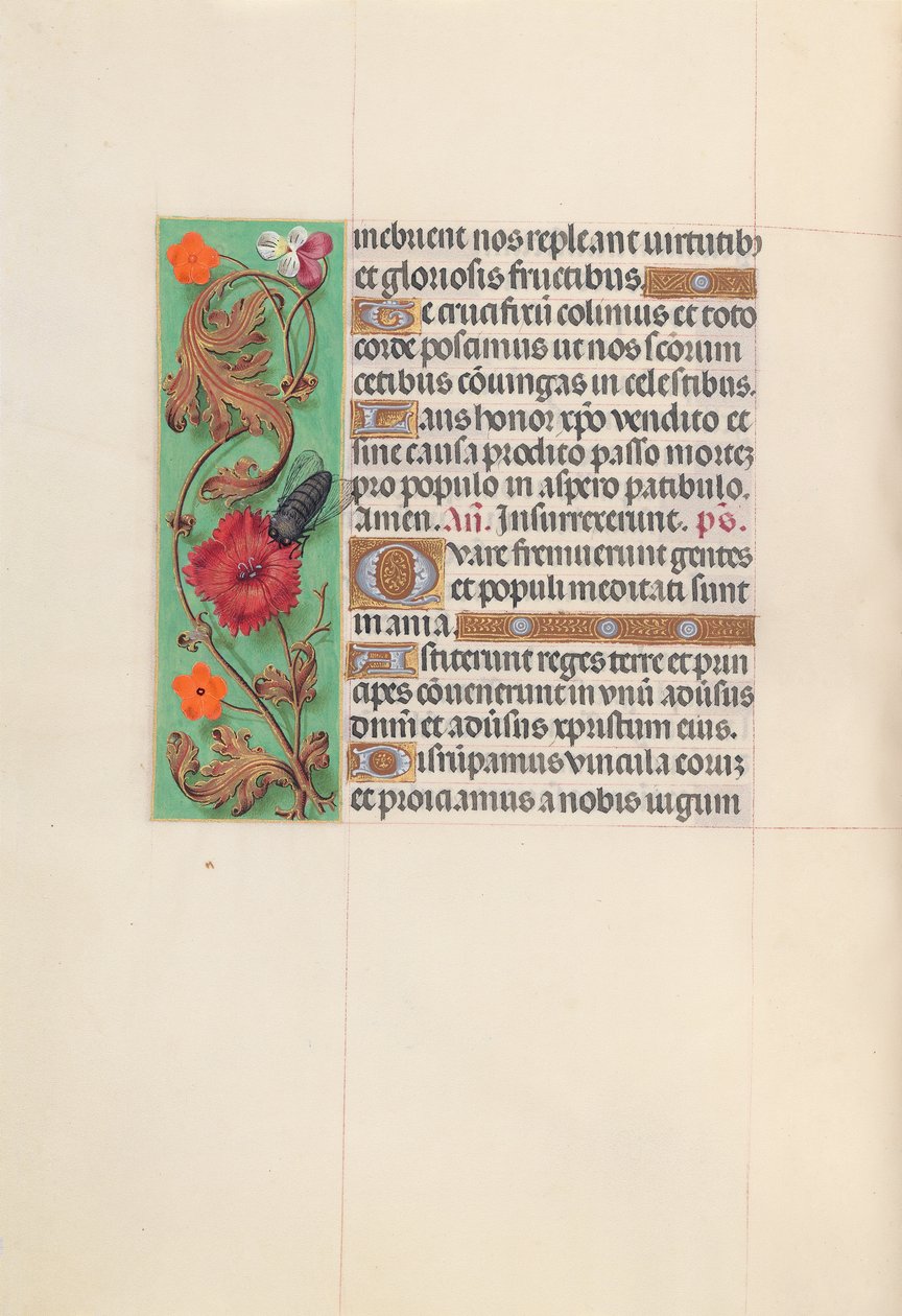 Stundenbuch der Königin Isabella der Katholischen, Königin von Spanien: Fol. 52v von Master of the First Prayerbook of Maximillian
