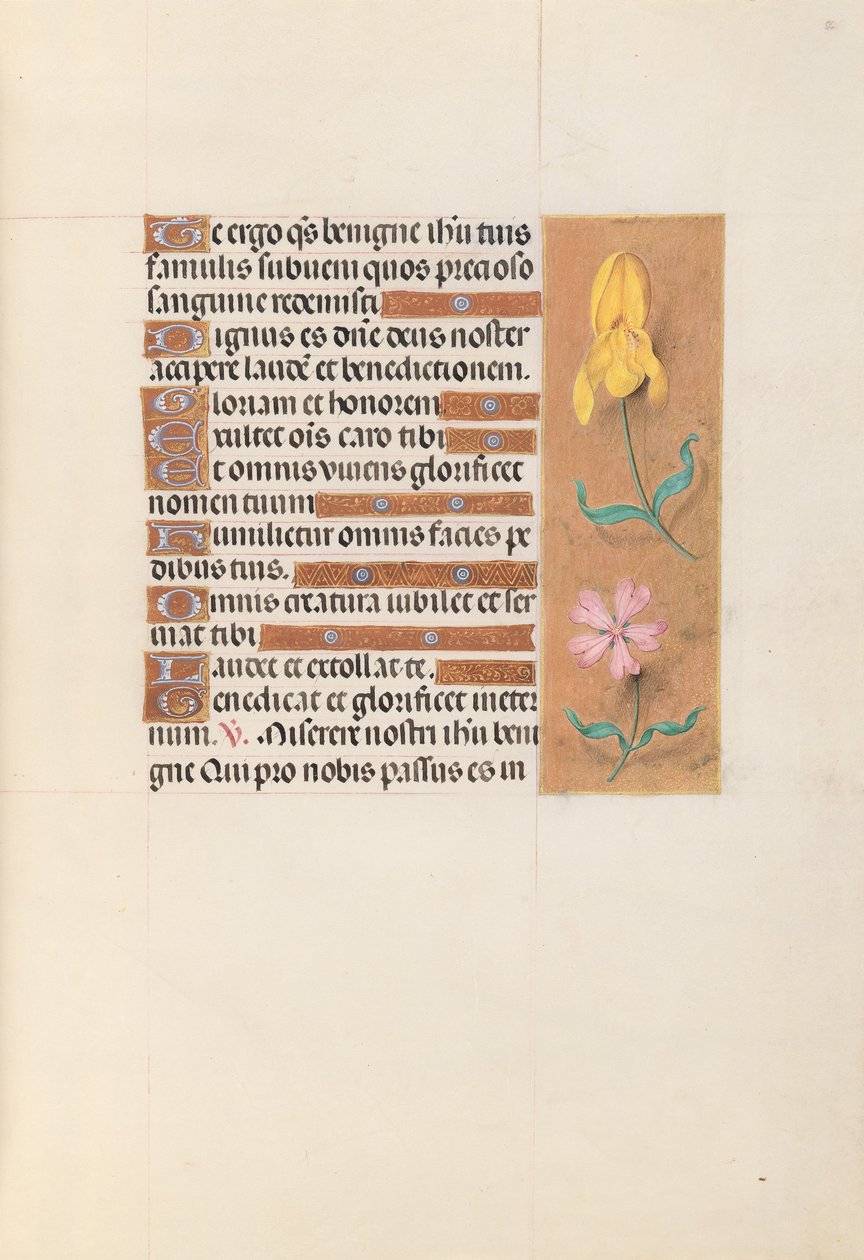 Stundenbuch der Königin Isabella der Katholischen, Königin von Spanien: Fol. 56r, um 1500 von Master of the First Prayerbook of Maximillian