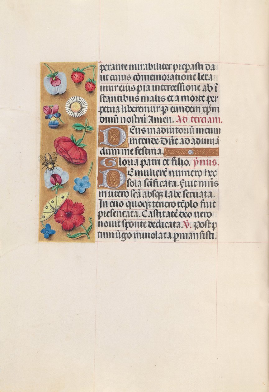 Stundenbuch der Königin Isabella der Katholischen, Königin von Spanien: Fol. 82v, um 1500 von Master of the First Prayerbook of Maximillian