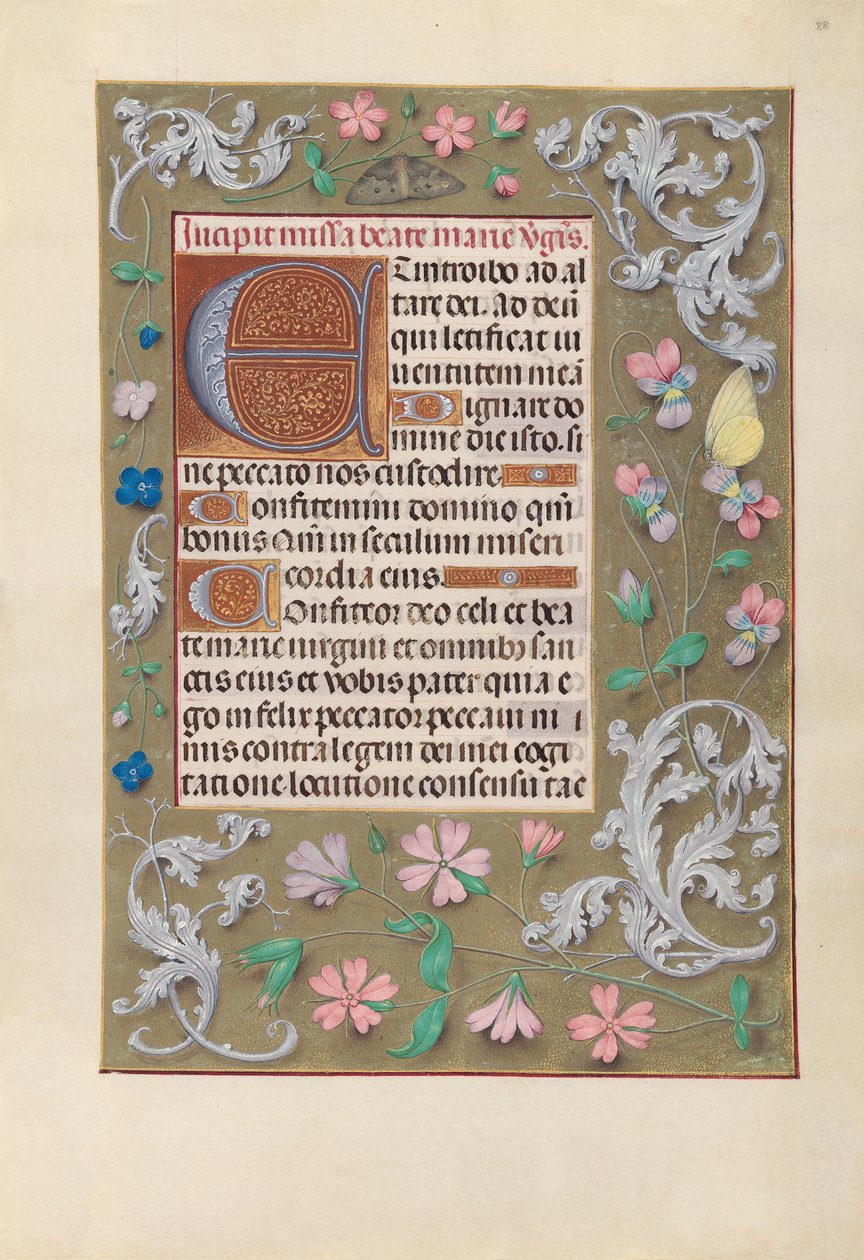 Stundenbuch von Königin Isabella der Katholischen, Königin von Spanien: Fol. 88r, um 1500 von Master of the First Prayerbook of Maximillian