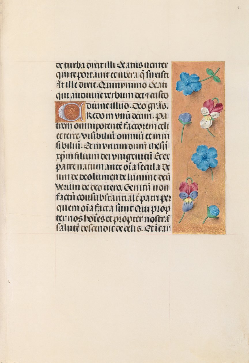 Stundenbuch der Königin Isabella der Katholischen, Königin von Spanien: Fol. 91r, ca. 1500 von Master of the First Prayerbook of Maximillian