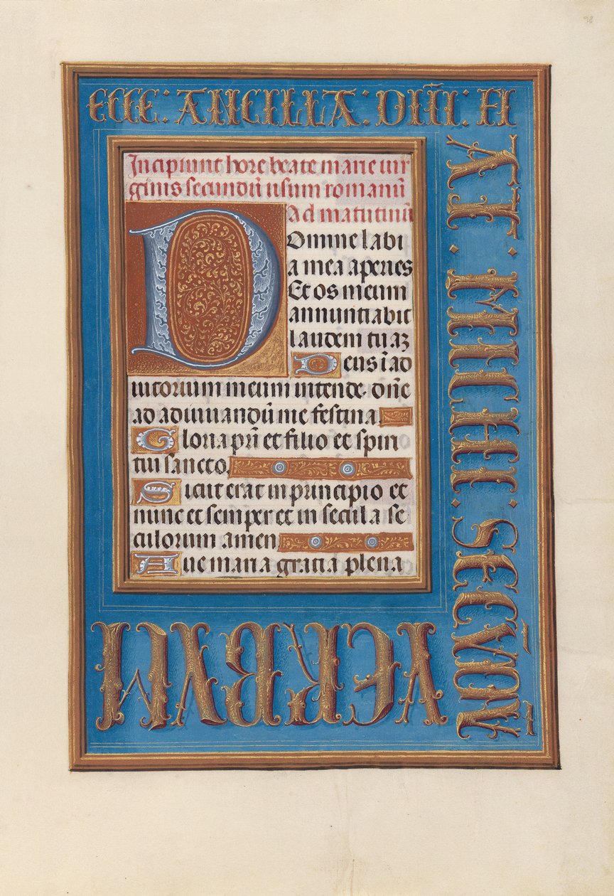 Stundenbuch der Königin Isabella der Katholischen, Königin von Spanien: Fol, 98r, ca. 1500 von Master of the First Prayerbook of Maximillian