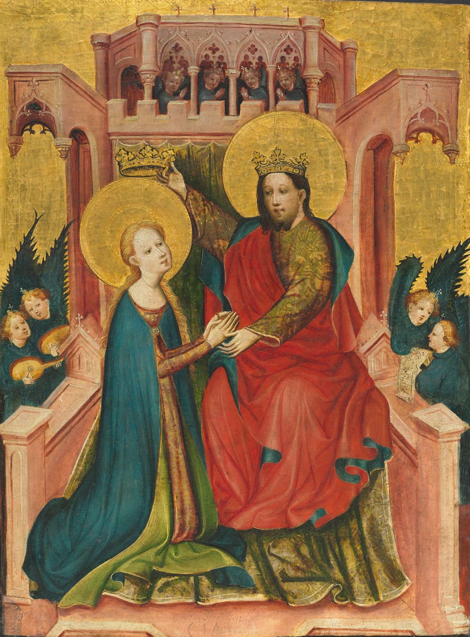 Krönung der Jungfrau von Master of the Fröndenberg Altarpiece