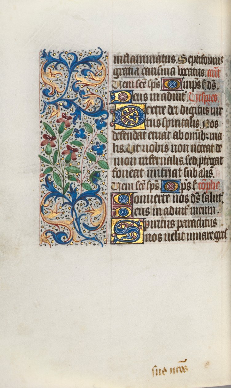 Stundenbuch Gebrauch von Rouen: fol. 101v, ca. 1470 von Master of the Geneva Latini
