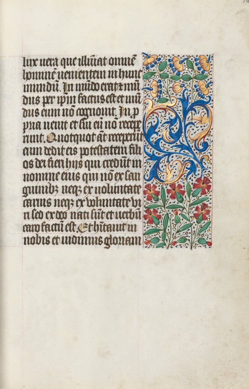 Stundenbuch Gebrauch von Rouen: fol. 14r, ca. 1470 von Master of the Geneva Latini
