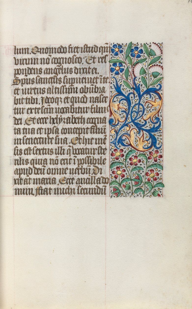 Stundenbuch Gebrauch von Rouen: fol. 16r, um 1470 von Master of the Geneva Latini