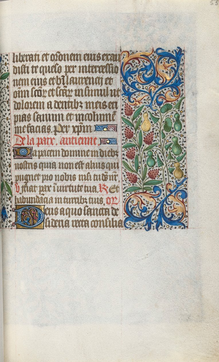 Stundenbuch Gebrauch von Rouen: fol. 55r, ca. 1470 von Master of the Geneva Latini