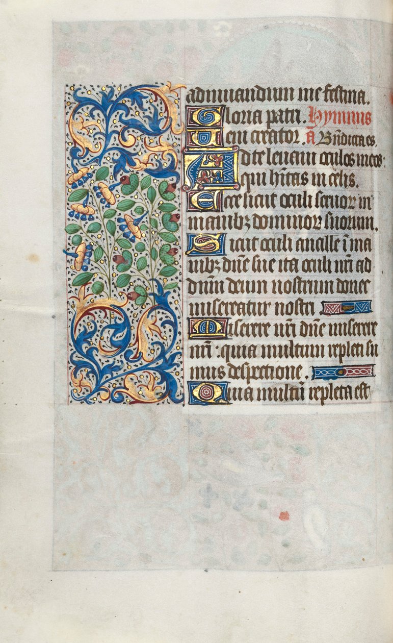 Stundenbuch Gebrauch von Rouen: fol. 64v, um 1470 von Master of the Geneva Latini