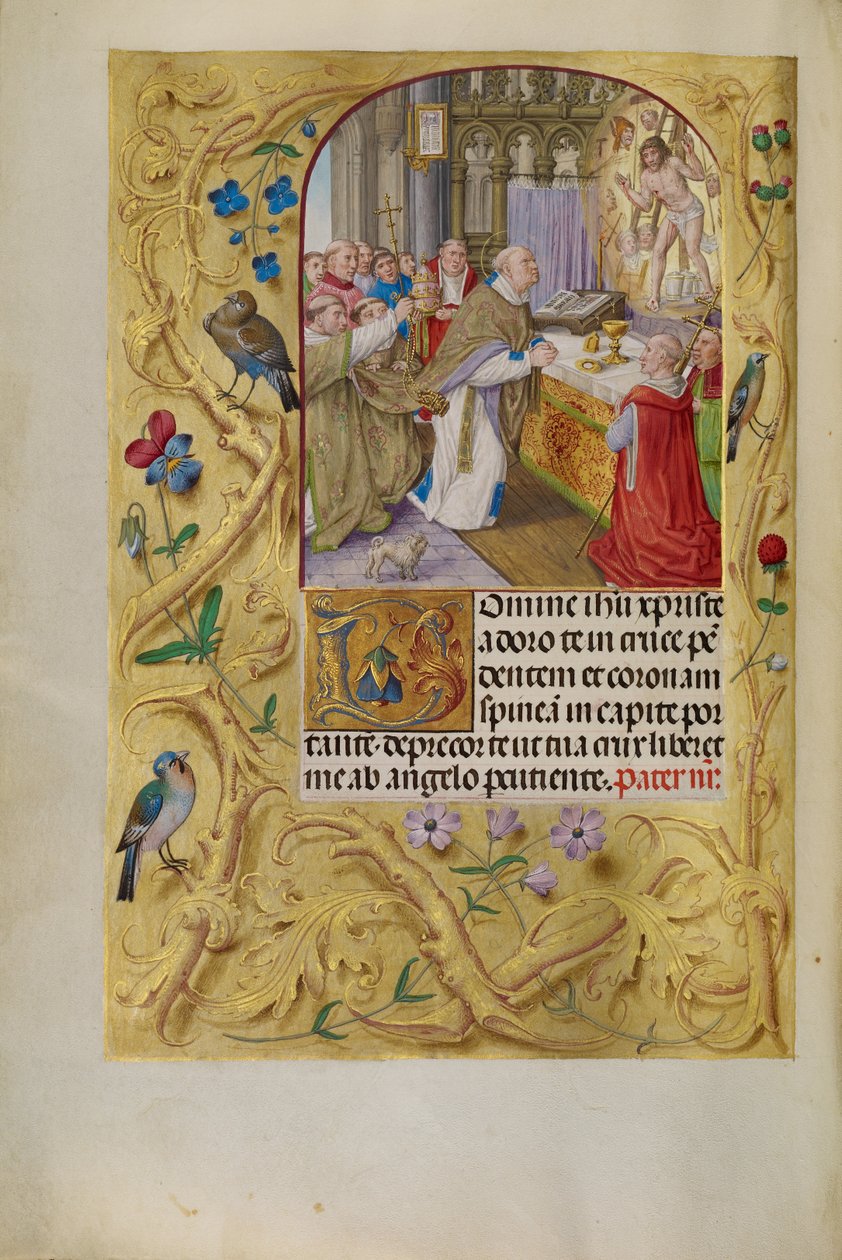 Die Messe des Heiligen Gregor von Master of the Lübeck Bible