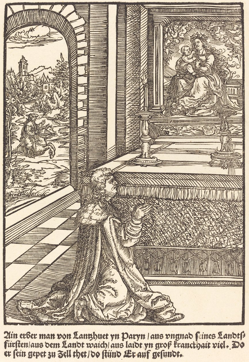 Ein ehrbarer Mann von Lanshuet... von Master of the Miracles of Mariazell
