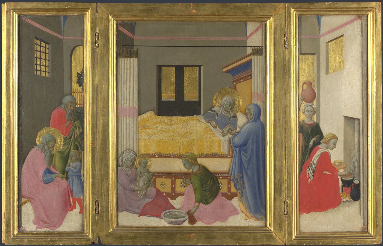Die Geburt der Jungfrau, ca. 1440 von Master of the Osservanza