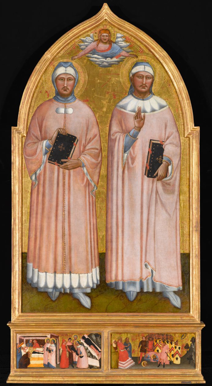 St. Cosmas und St. Damian, um 1370-1375 von Master of the Rinuccini Chapel
