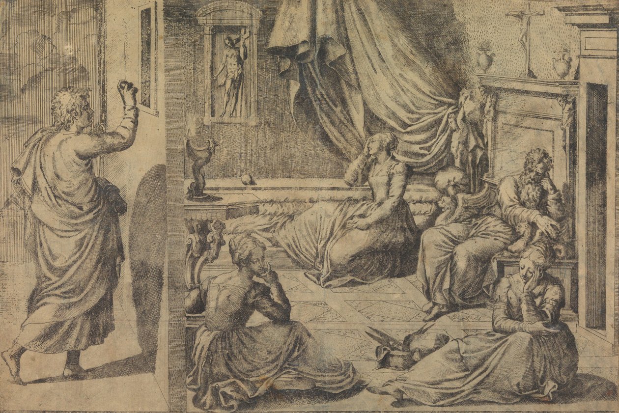 St. Nikolaus von Bari, 16. Jahrhundert von Master with the Name of Jesus
