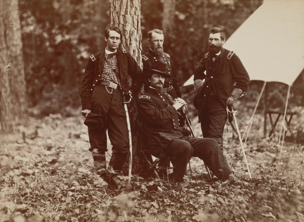 General W.S. Hancock und Stab von Mathew B. Brady