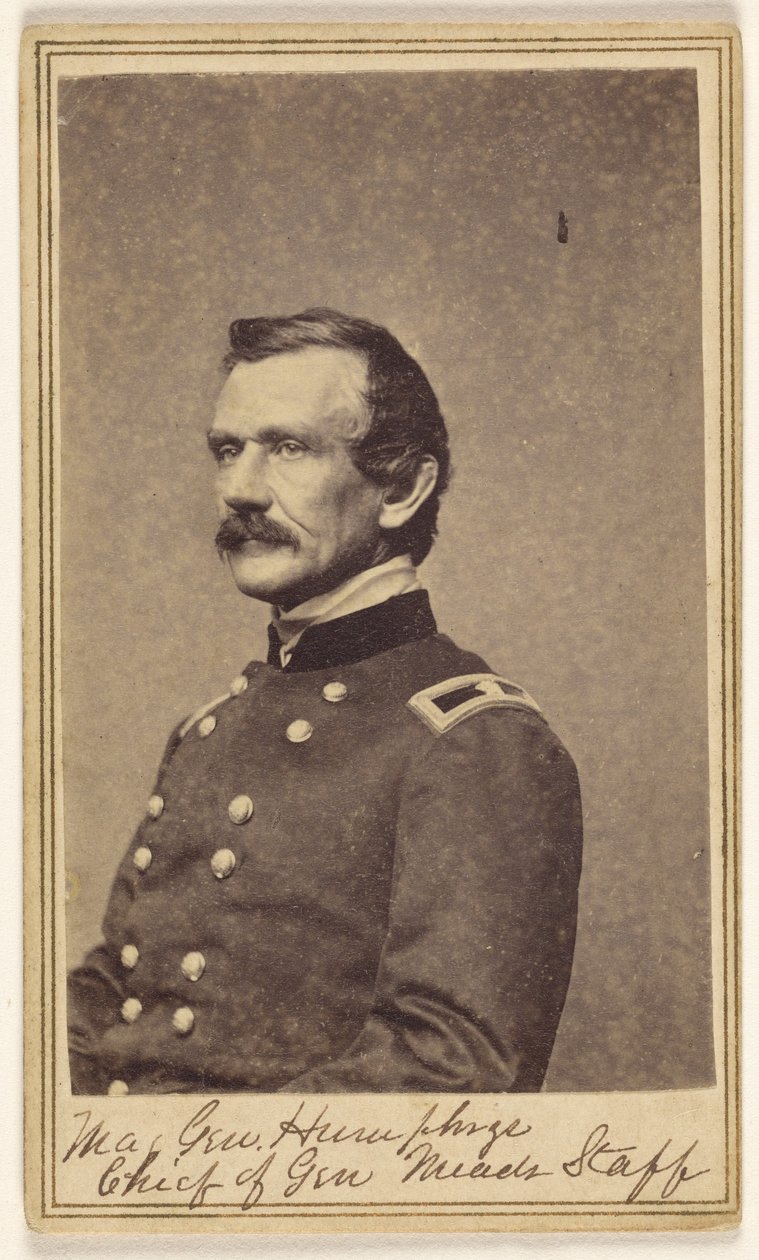 Maj. Gen. Andrew Atkinson Humphreys. Chef des Stabes von Gen. Meade. von Mathew B. Brady