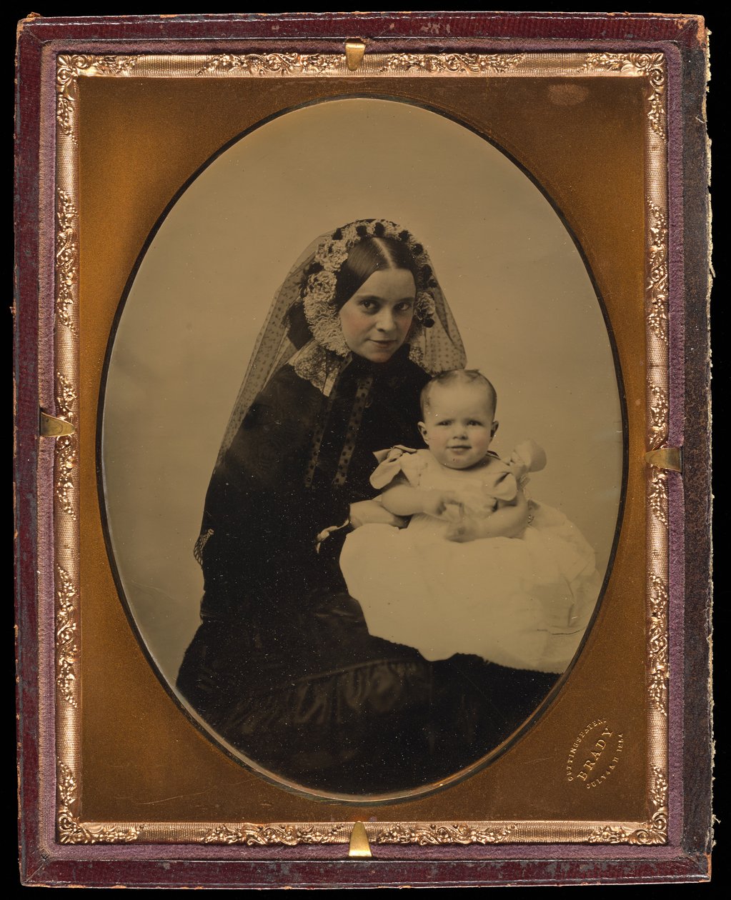 Porträt einer Frau und eines Kindes von Mathew B. Brady