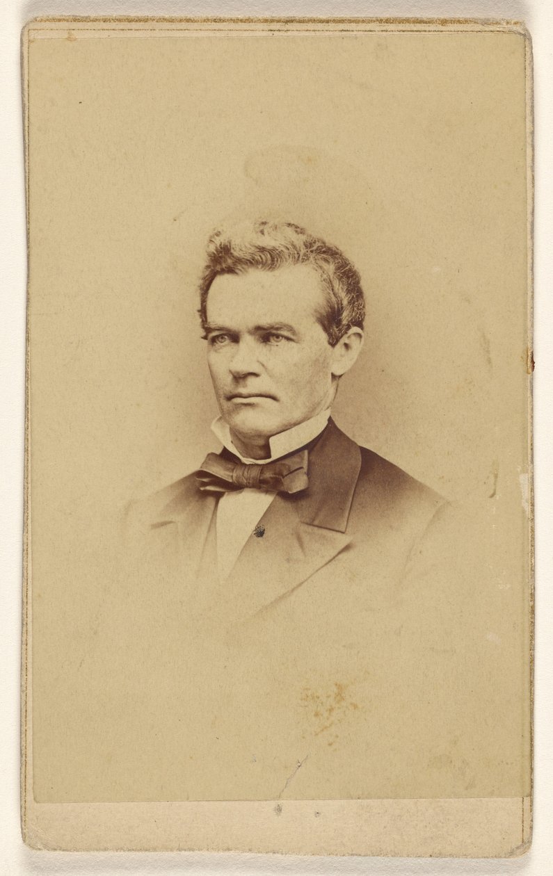 [Unbekannter Mann, im Vignettenstil gedruckt] von Mathew B. Brady
