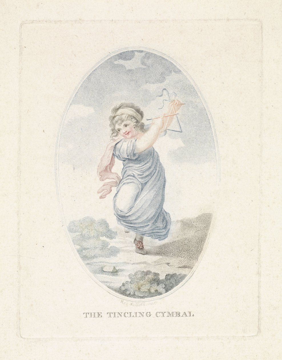 Mädchen mit Triangel von Mathias de Sallieth