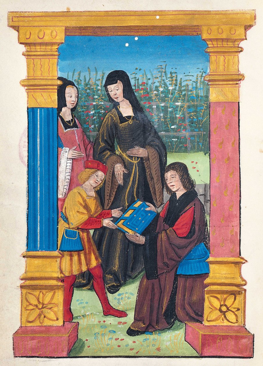 Antoine Vérard präsentiert sein Buch François d