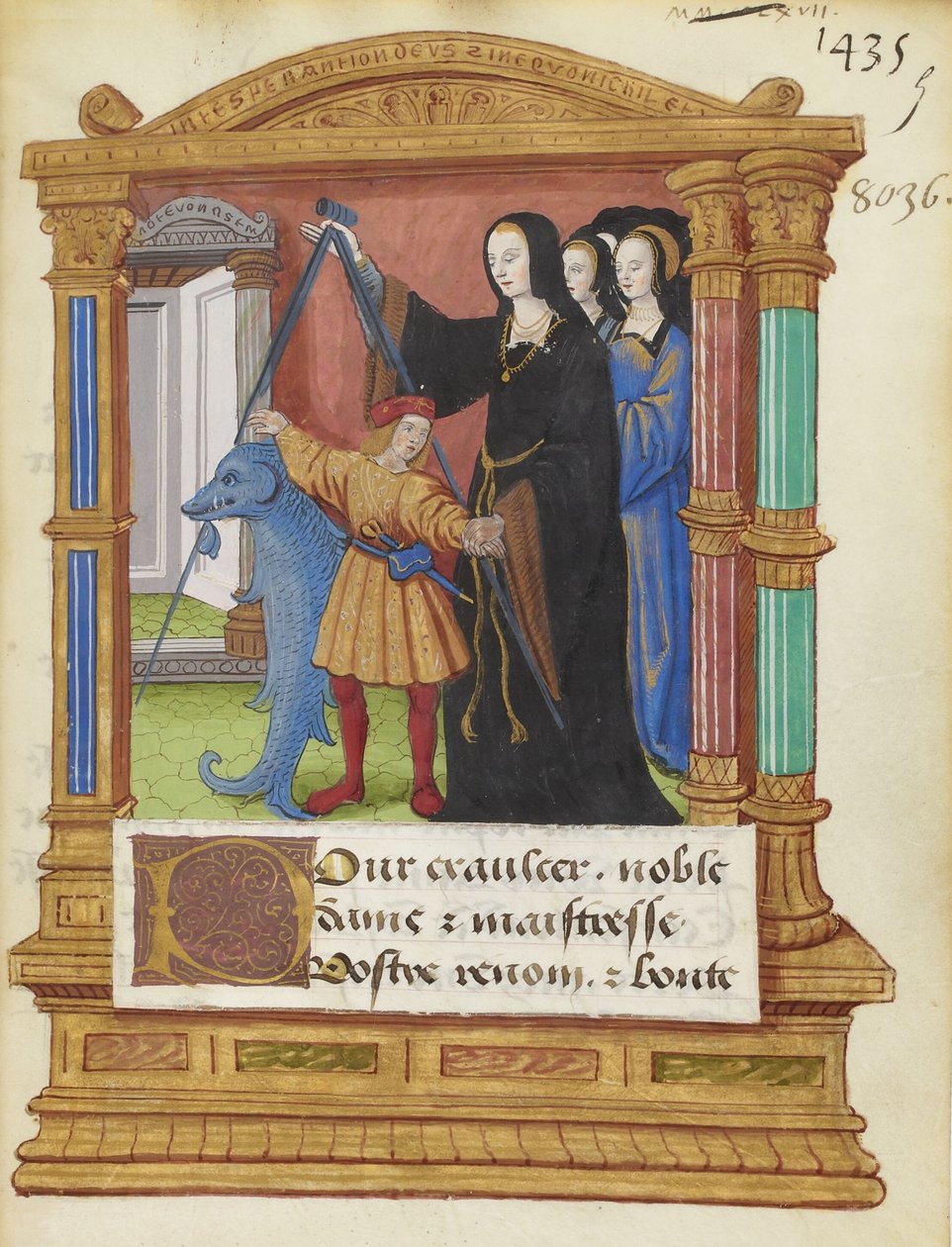 BNF Fr2285 f5r - Der Kompass des Delfins von Maitre de Philippe de Gueldre