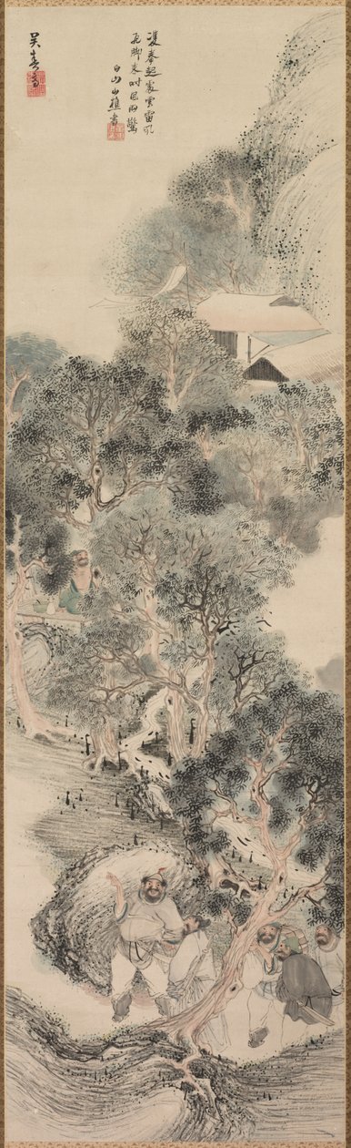 Water Margin Banditen, späte 1700er-frühe 1800er von Matsumura Goshun