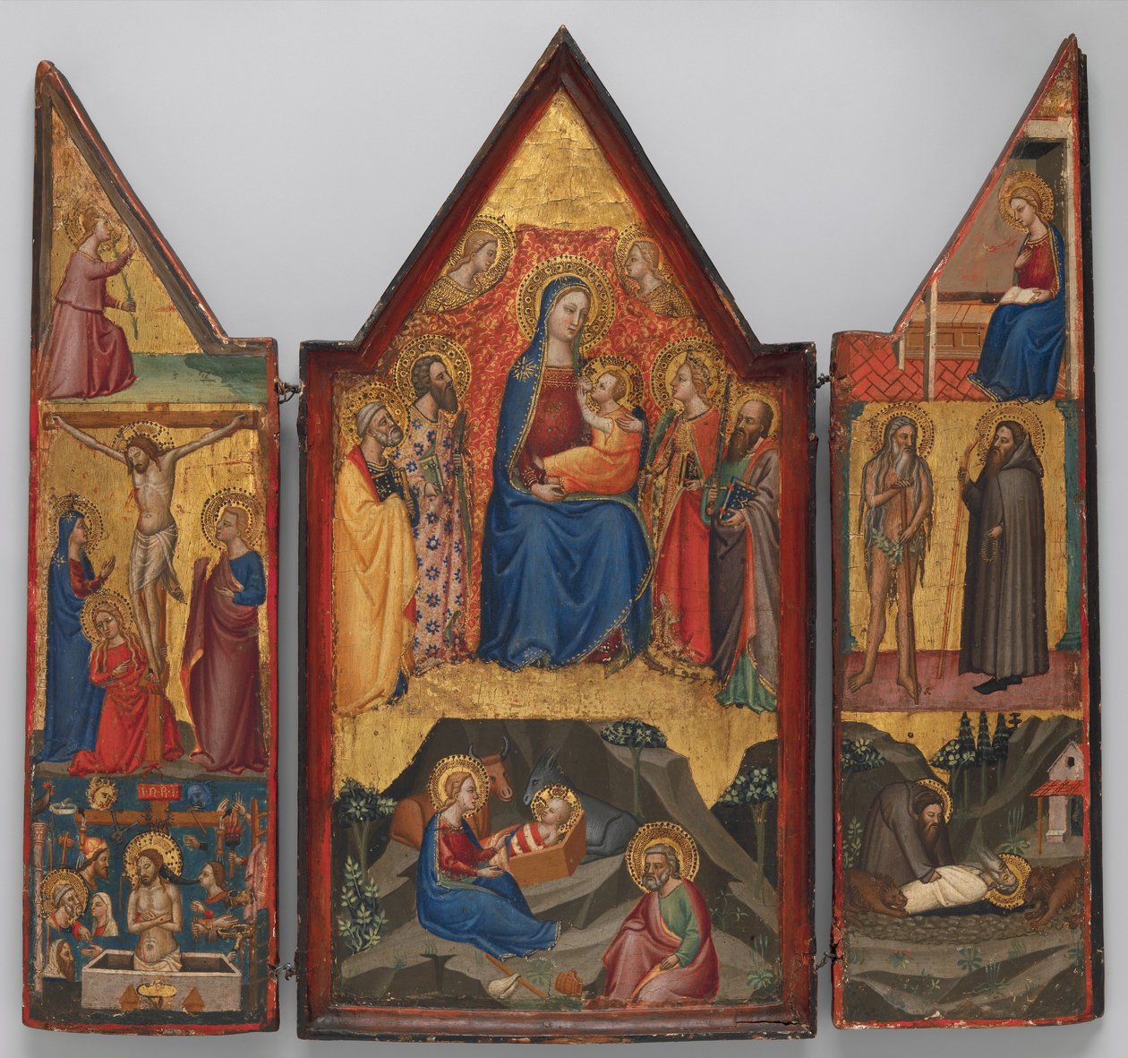 Madonna und Kind auf dem Thron mit Heiligen von Matteo di Pacino
