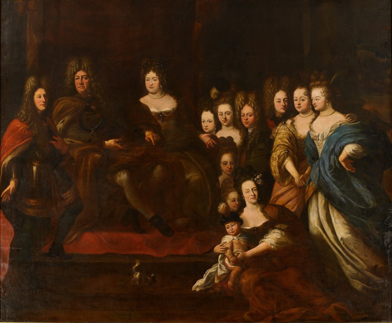 Familienporträt des Landgrafen Friedrich II. von Hessen-Homburg von Matthaus Merian