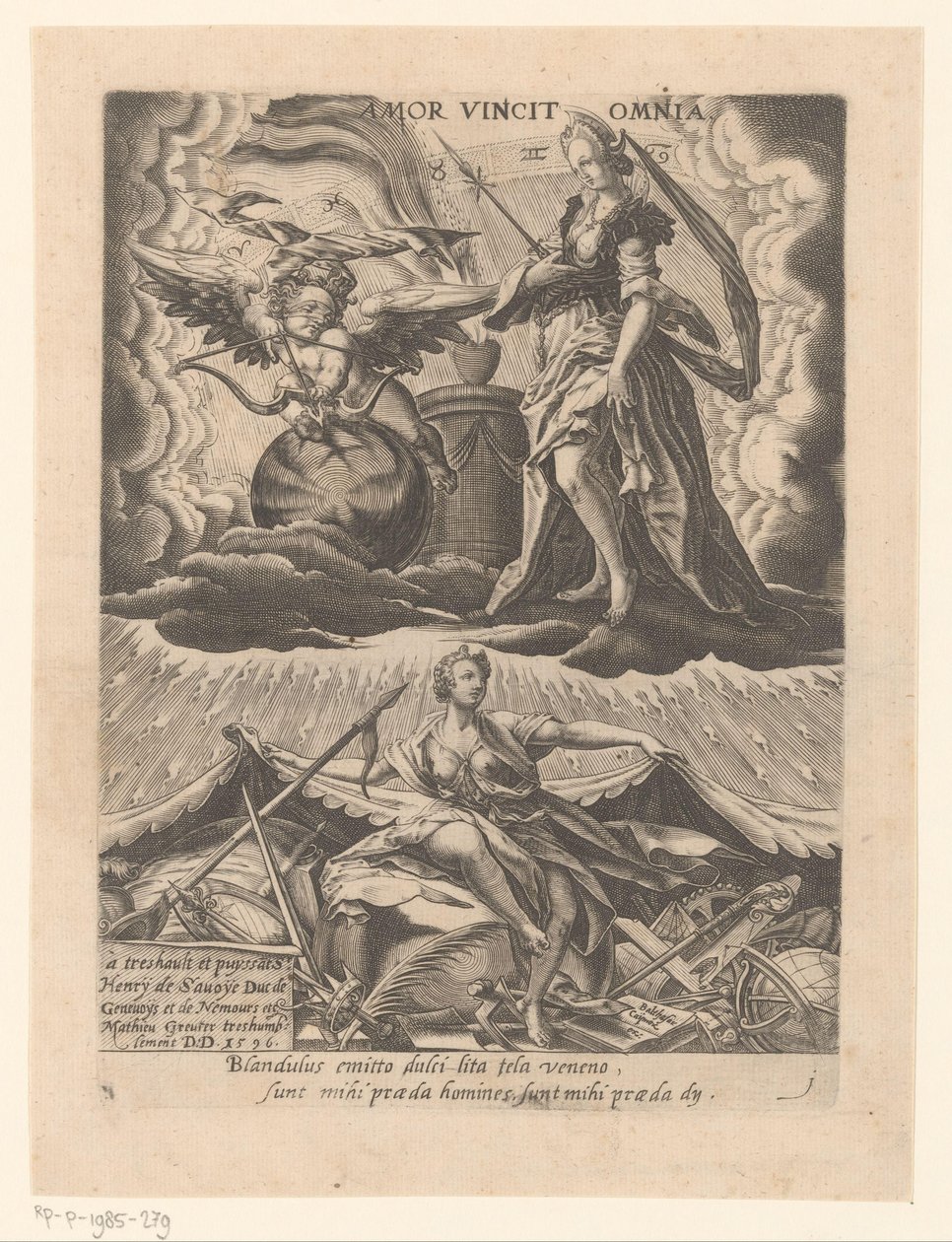Triumph der Liebe (Amor vincit omnia) von Matthaus Greuter
