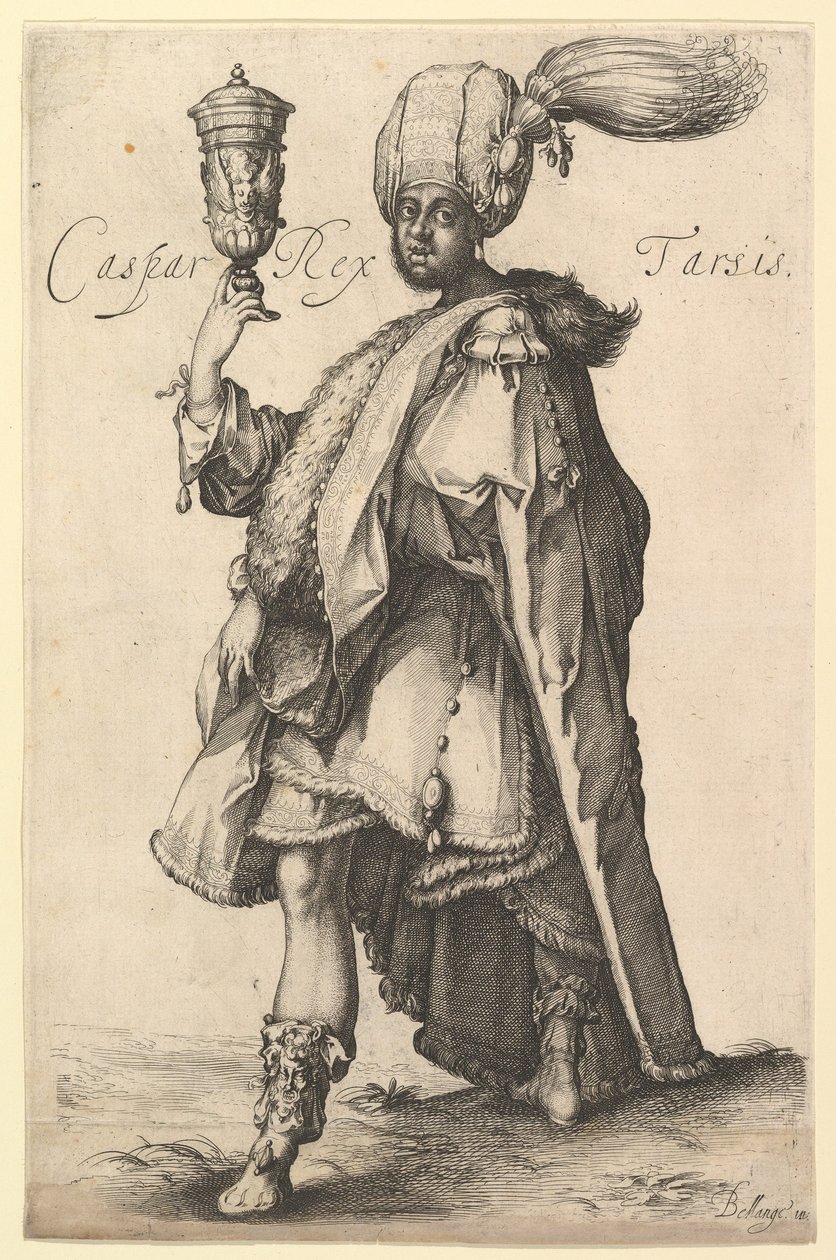 Caspar, nach der Drei-Magi-Serie von Jacques Bellange, ca. 1615 von Matthaus Merian