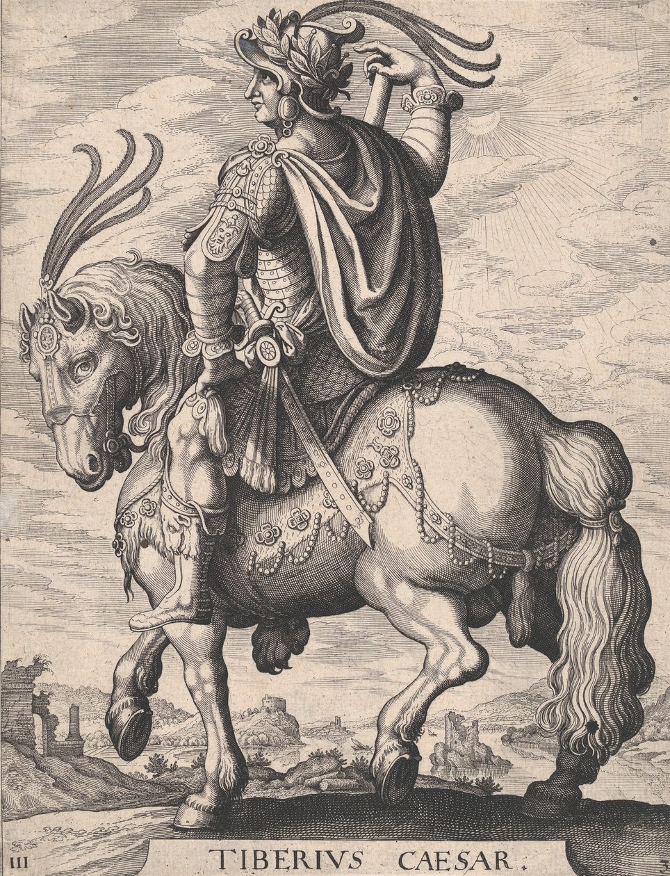 Tafel 3: Kaiser Tiberius zu Pferd, aus 
