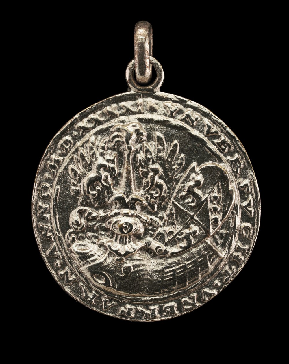 Schild, Kürass, Helm und Kamm [Rückseite], 1541 von Matthes Gebel