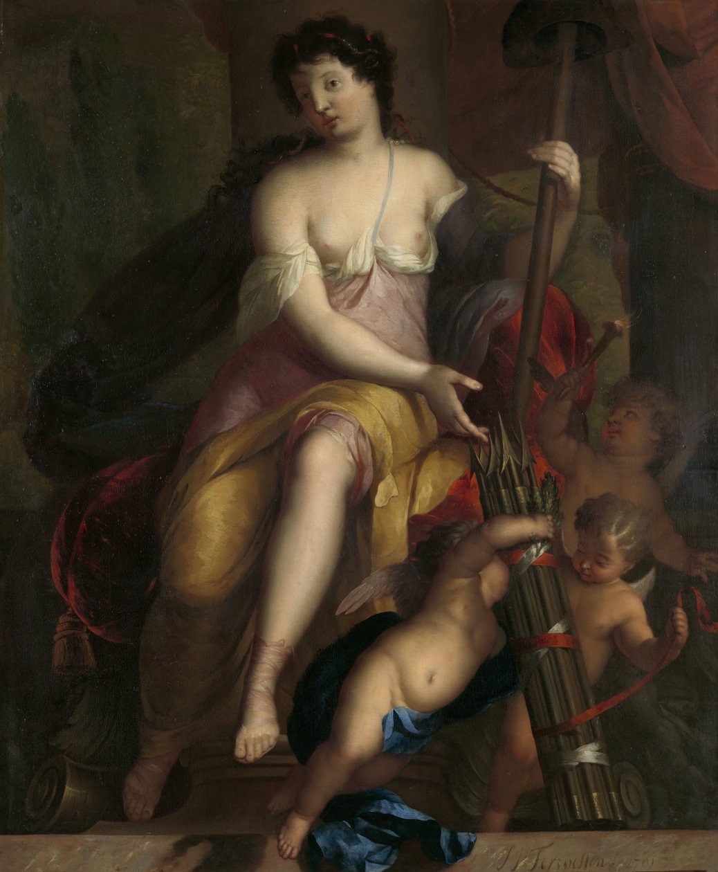 Allegorie auf die Freiheit von Mattheus Terwesten (signed by artist)