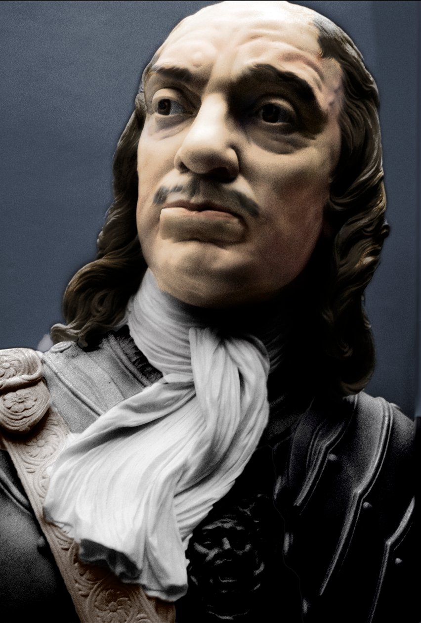 Büste von Lord Protector Oliver Cromwell, 1860 von Matthew Noble