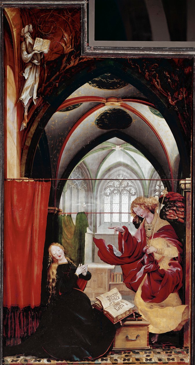 Die Verkündigung, Isenheimer Altar von Matthias (c.1480 1528) Grunewald