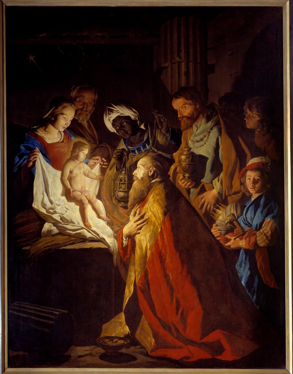 Die Anbetung der Heiligen Drei Könige von Matthias (c.1600 p.1650) Stomer