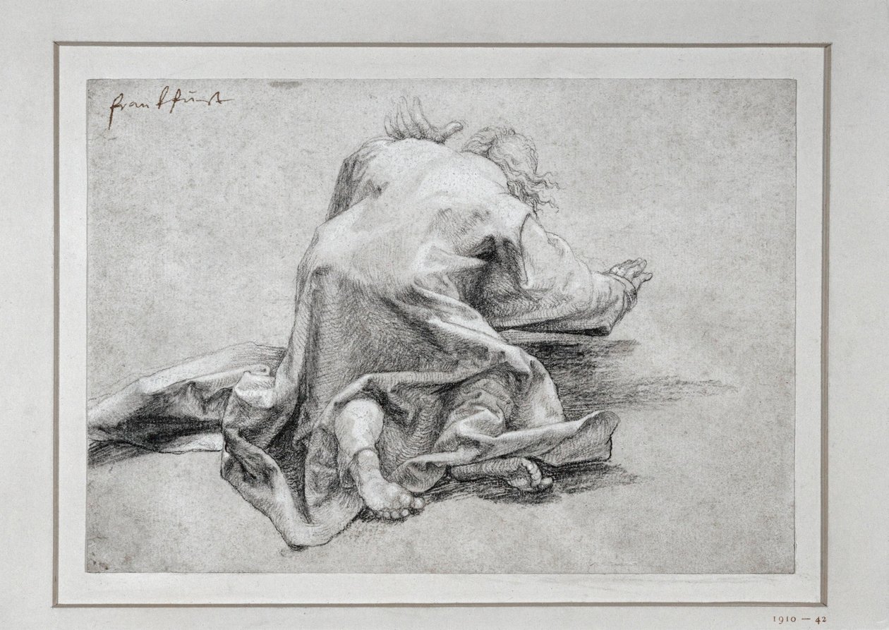 Heiliger Petrus, der Apostel der Verklärung, Rückansicht von Matthias Gruenewald