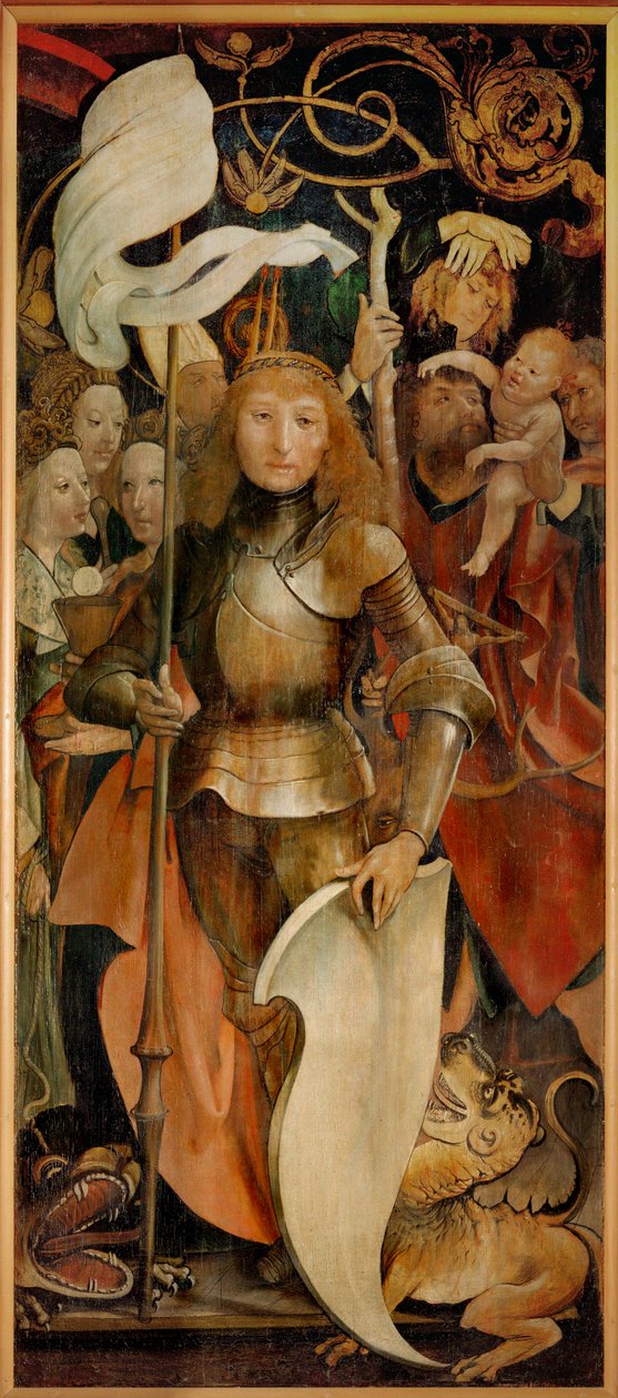 Die 14 Nothelfer, katholische Heilige genannt Helfer in der Not von Matthias Gruenewald