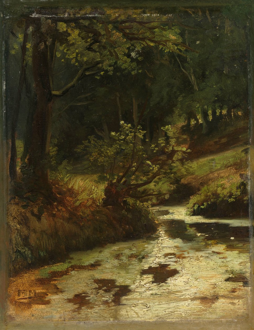 Bach im Wald bei Oosterbeek von Matthijs Maris