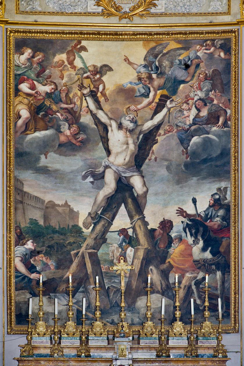 Kreuzigung des Heiligen, Episoden aus dem Leben des Heiligen Andreas von Mattia Preti