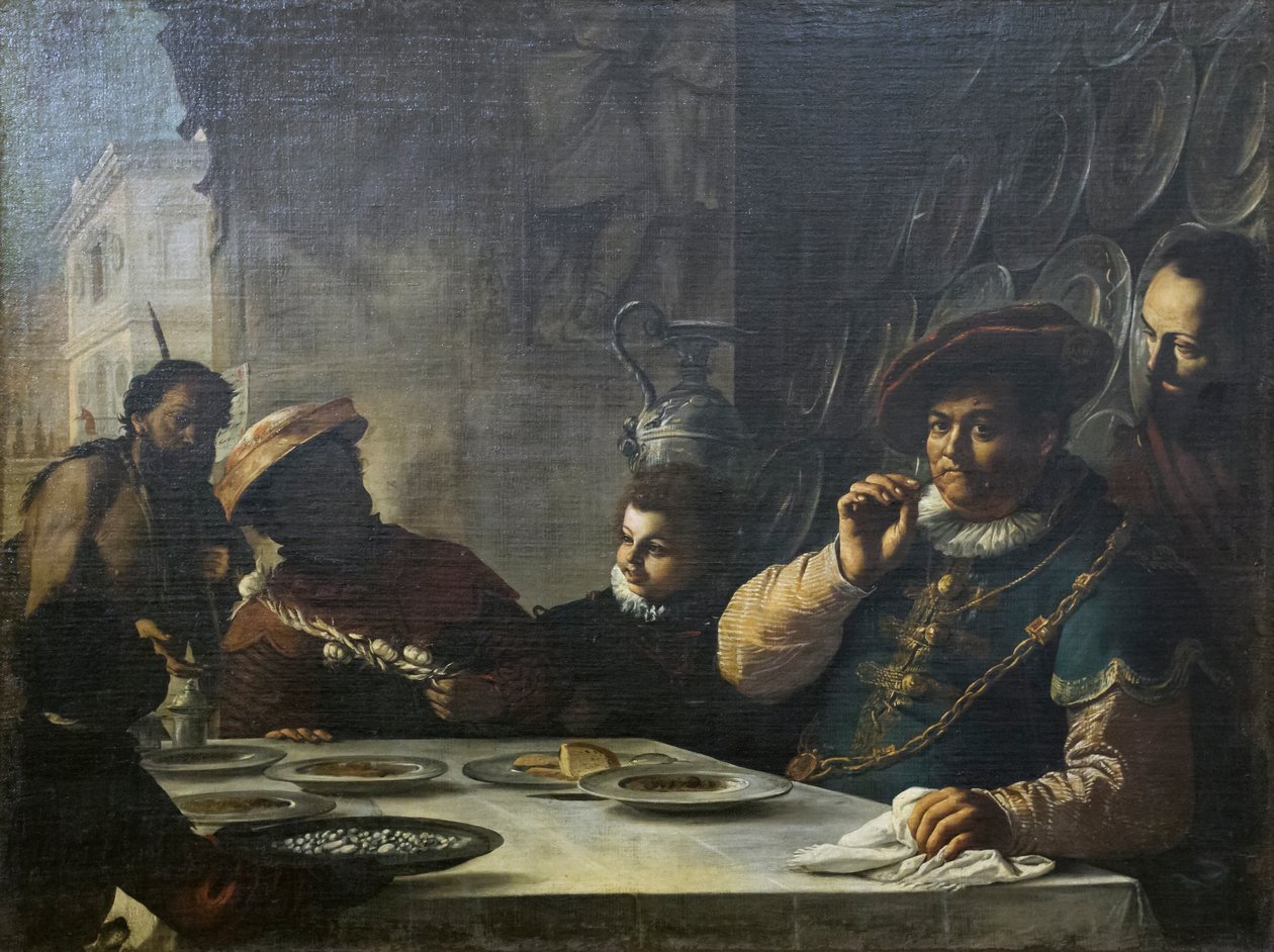Das Fest des reichen Mannes von Mattia (1613 99) Preti