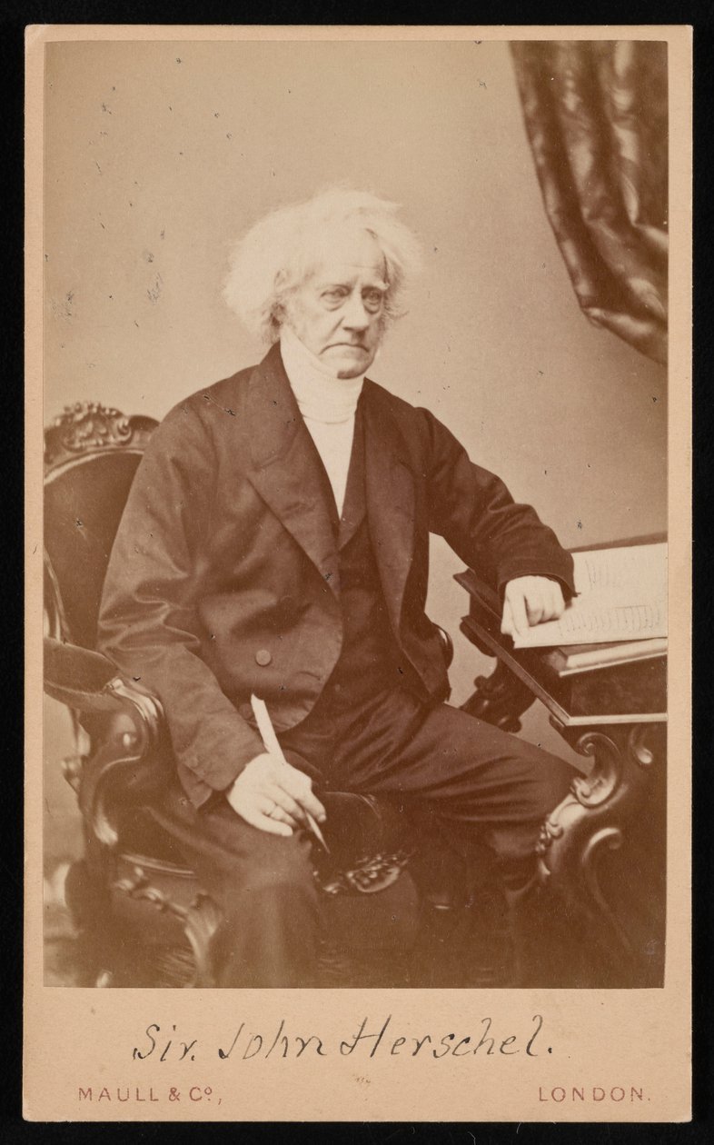Porträt von Sir John Frederick William Herschel, 1792-1871, vor 1871 von Maull and Co