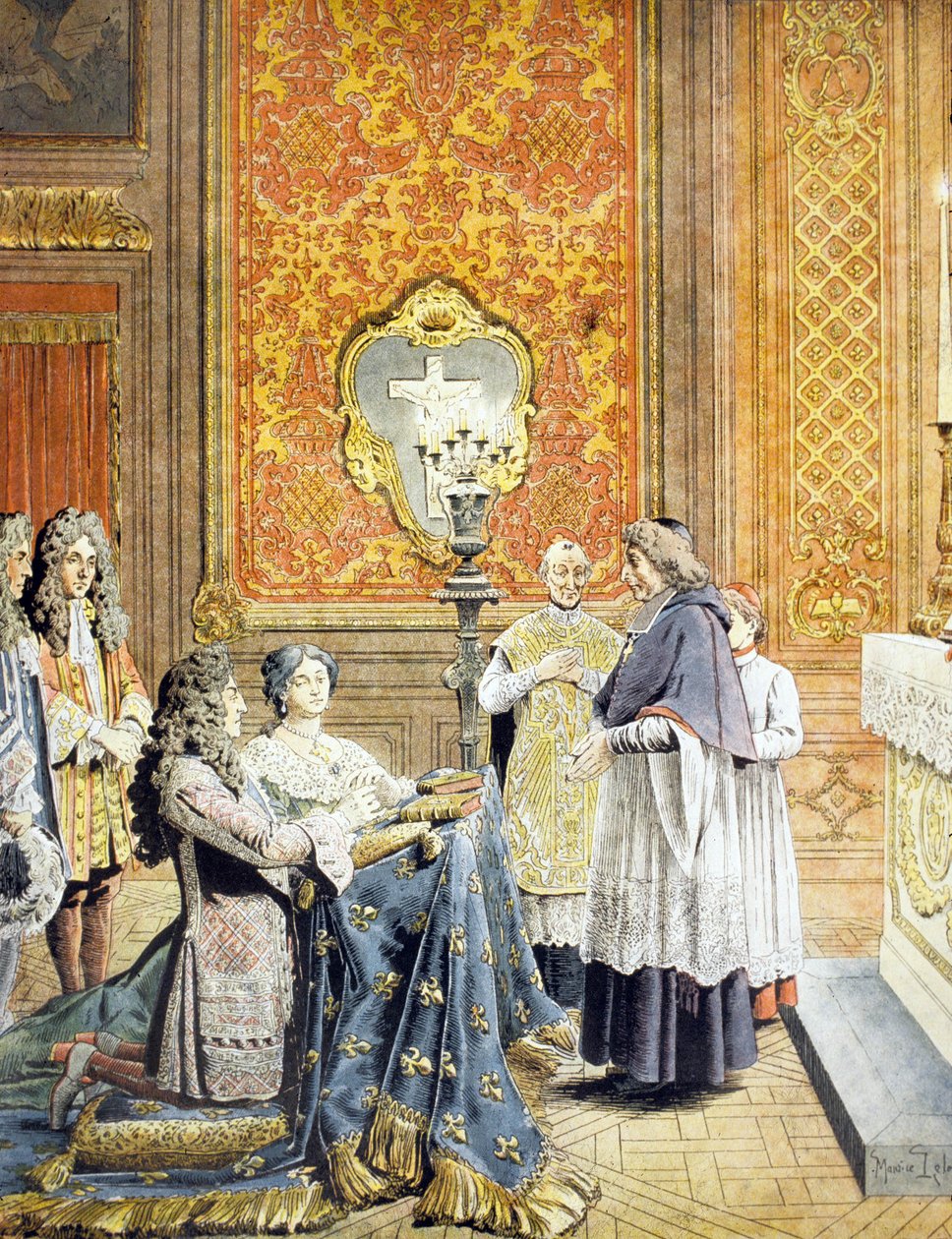 Geheime Hochzeit zwischen König Ludwig XIV. und Françoise d