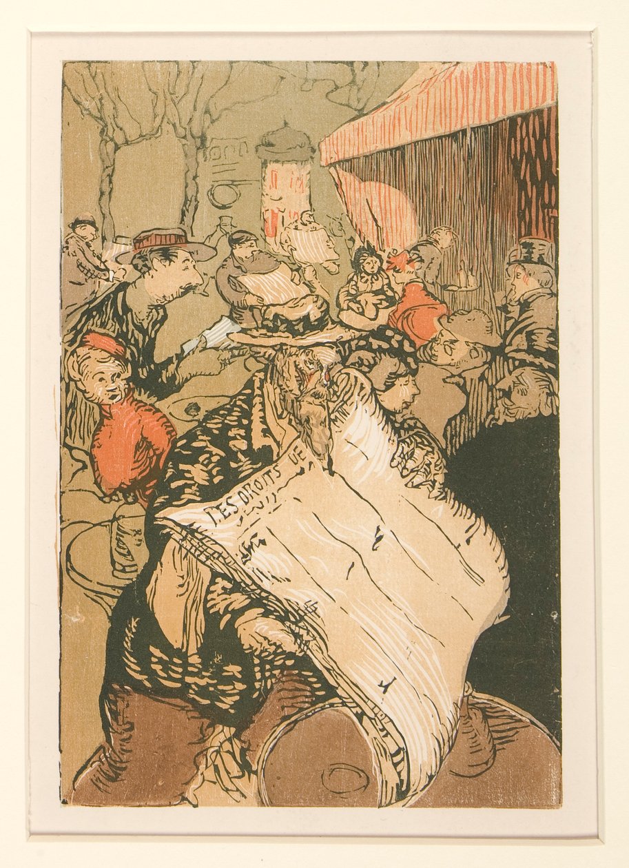Les camelots de la Pensee, Les Boulevards, S. 45 von Maurice Delcourt