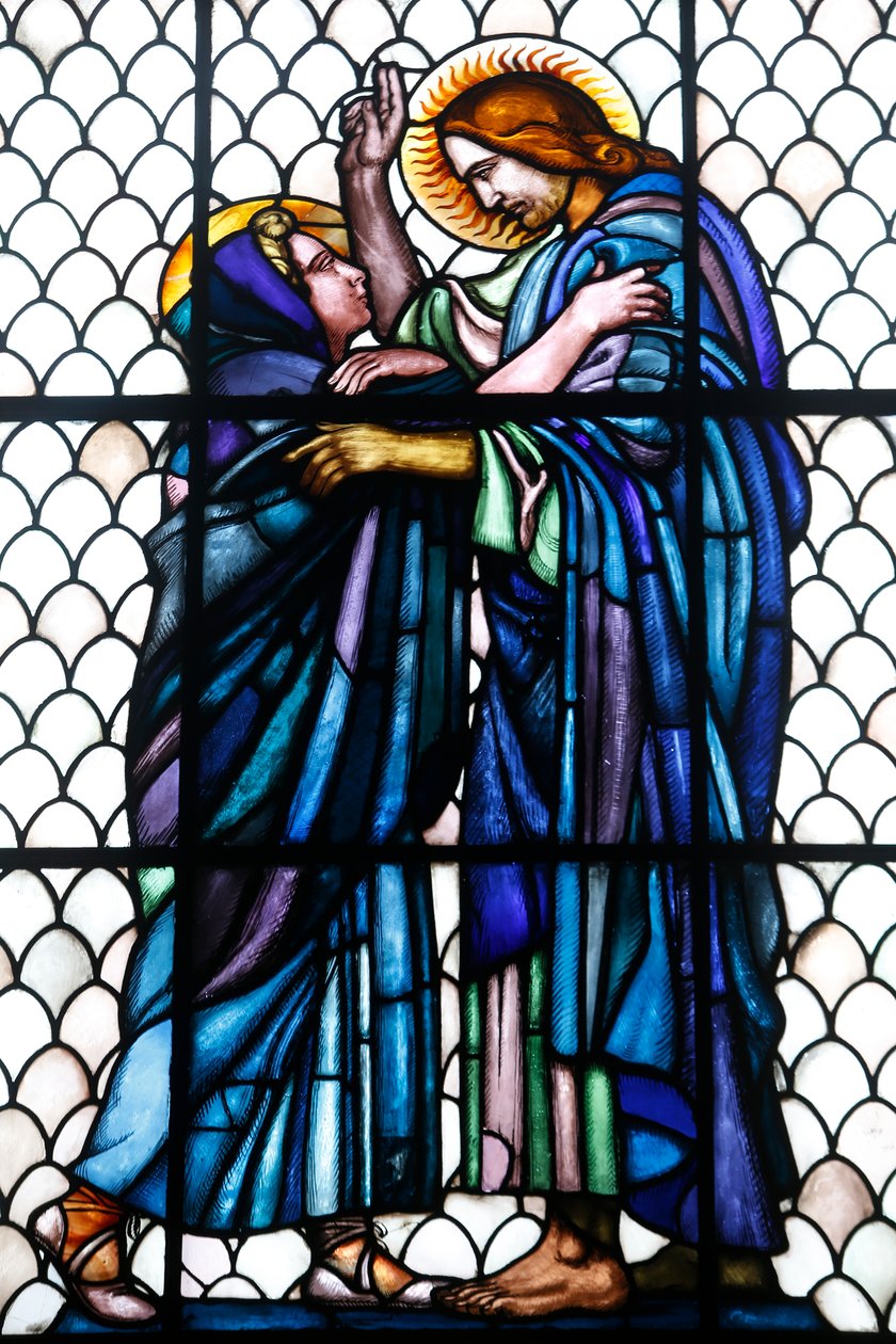 Maurice Denis Museum, Saint Germain en Laye, Frankreich, Kapelle des Heiligen Ludwig (Buntglas) von Maurice Denis