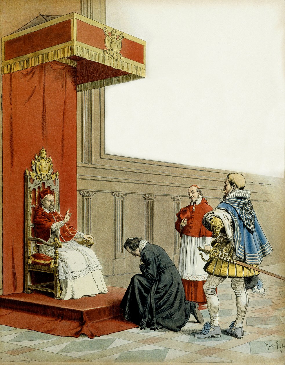 Geschichte Frankreichs: Vorstellung von Abt Armand de Kardinal de Richelieu (Armand Jean du Plessis) von Maurice Leloir